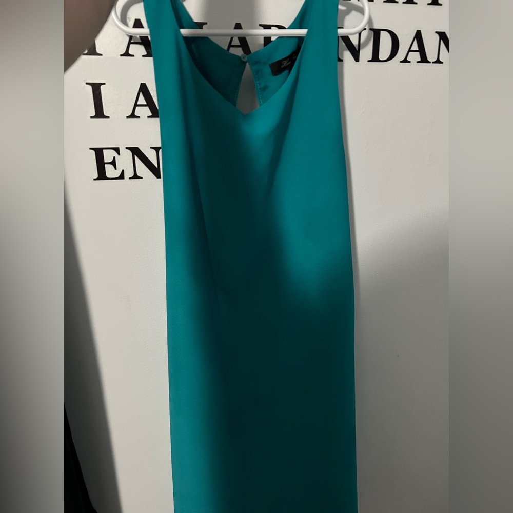 Honey Punch Turquoise Shift Dress
